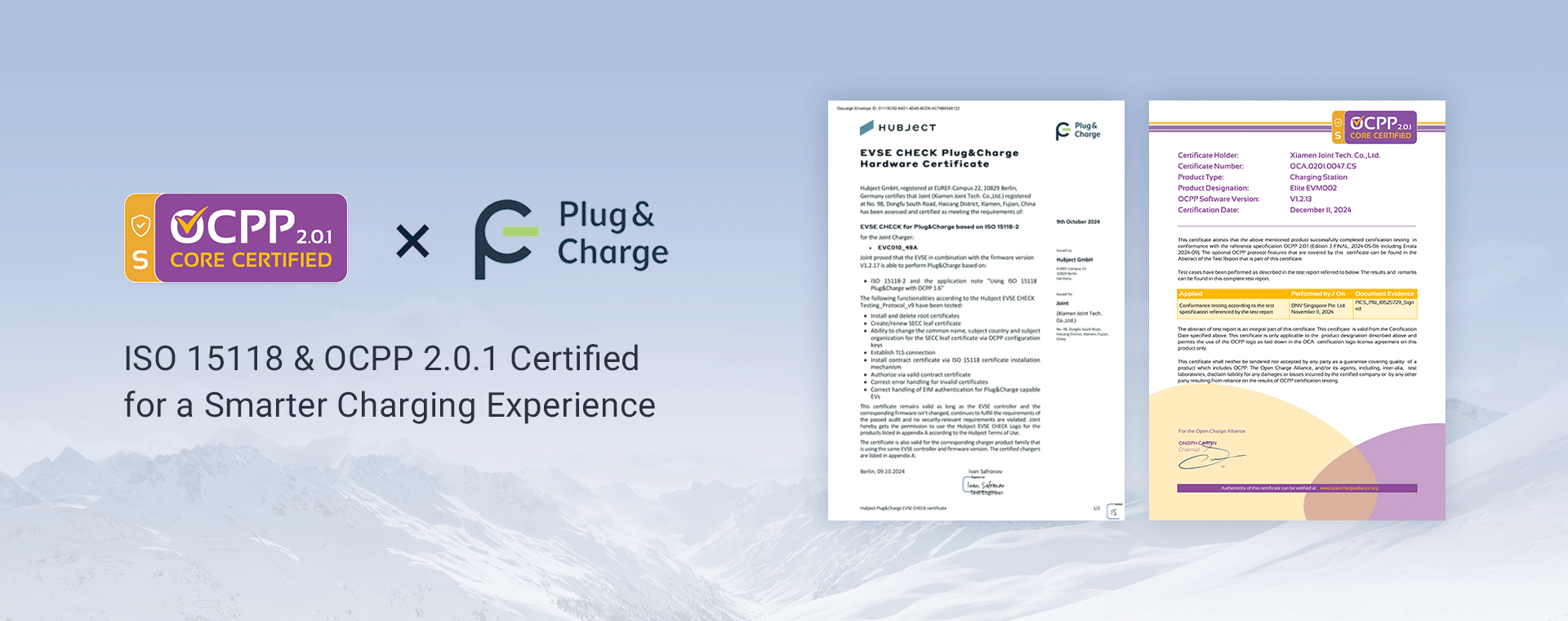 ISO15118&OCPP2.0.1-joint EV CHARGER