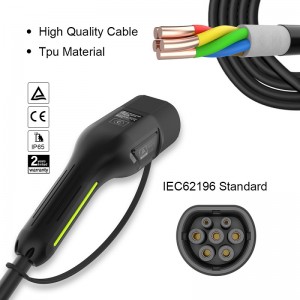 EVCB04 EU Level 2 hordozható elektromos töltő, IEC 62196 kompatibilis