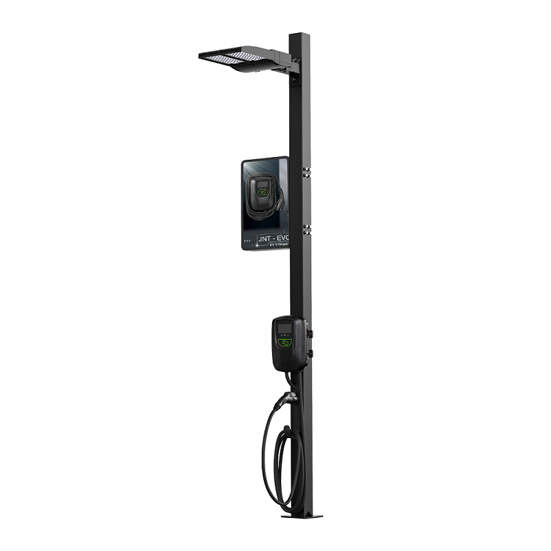 Joint EVCP3 smart light pole charger provides electric vehicle owners with an on-street charging solution.