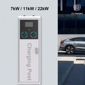 EVCP6: коммерческое зарядное устройство для электромобилей с двумя портами и индивидуальным логотипом