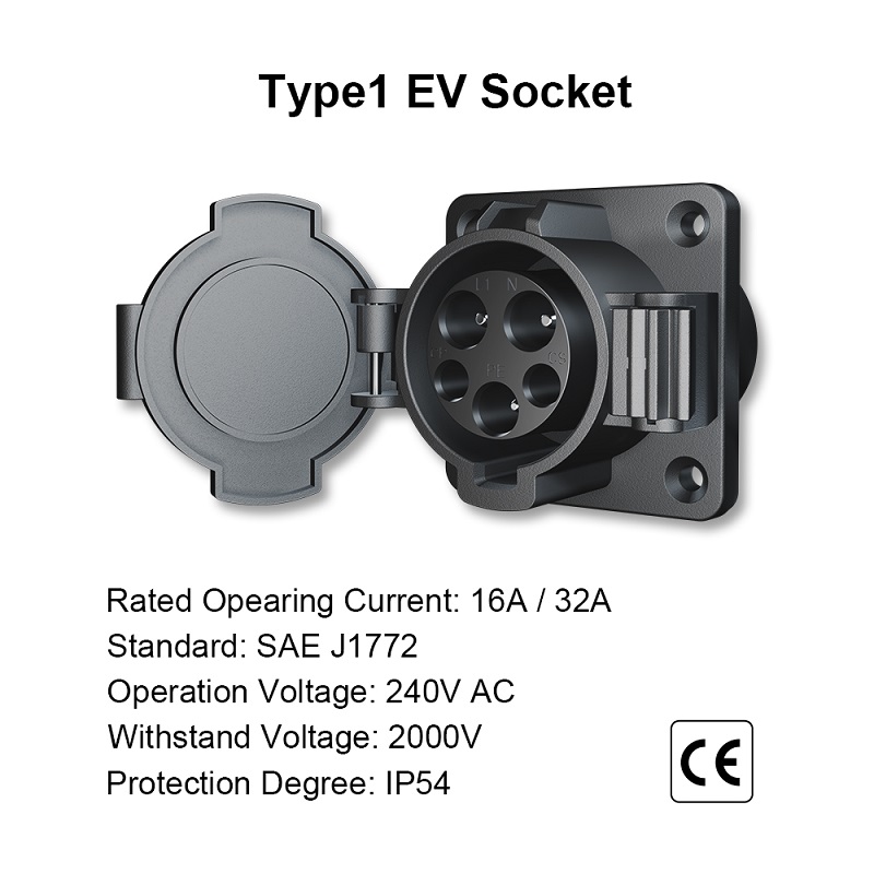 Tyyppi 1 EV Socket-1