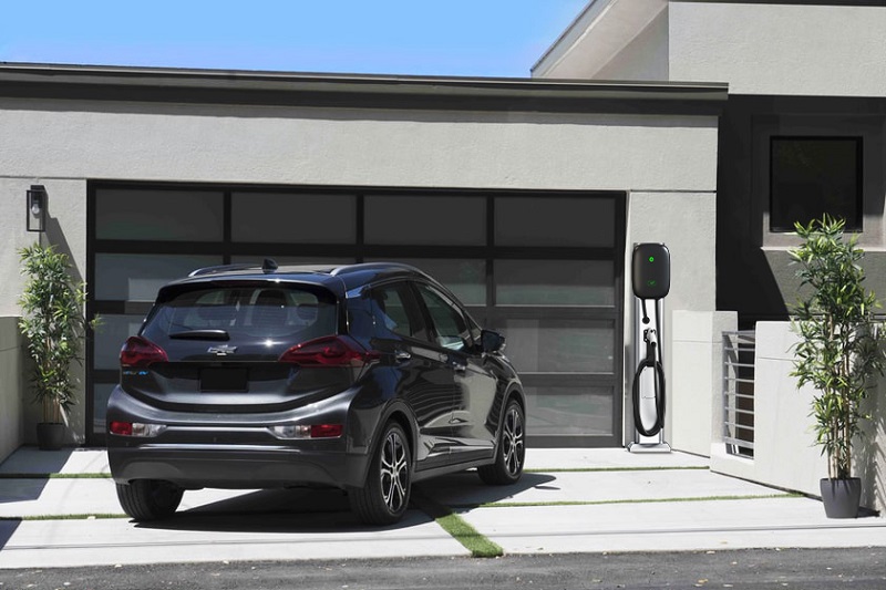an electric vehicle and EV charger